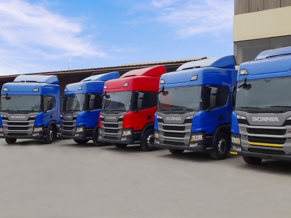 Flota COMFERRZA de camiones Scania